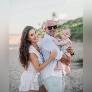 Vintage Havana Striped Ruffle Romper | Size Small